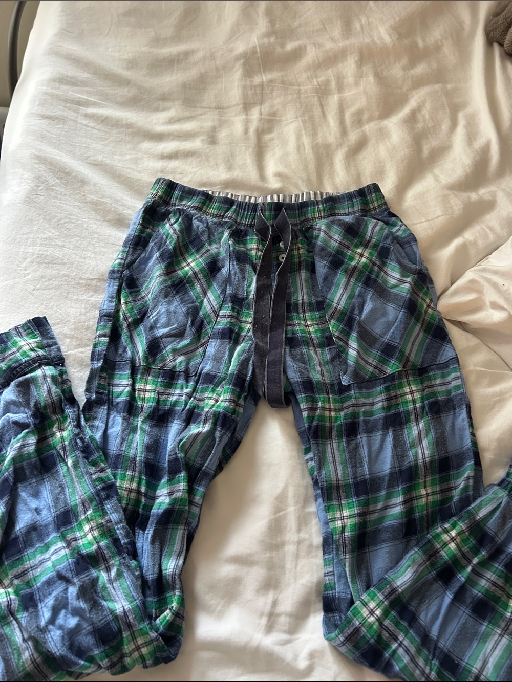 aerie Blue & Green Plaid Men's Jogger Pants